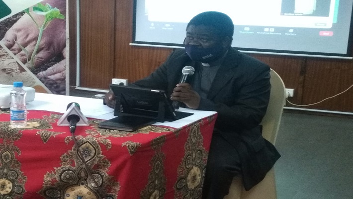 Fr Lungu Making Presentation for ZCCB